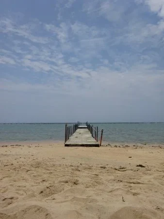 swimming in lagoon is